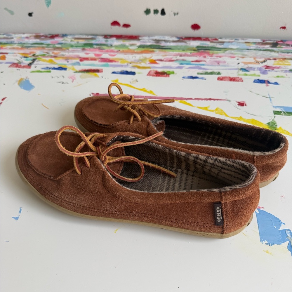 Vans Brown Suede Moccasins